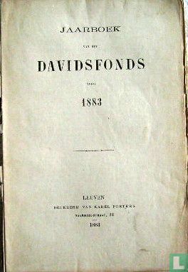 Jaarboek van het Davidsfonds voor 1883 - Image 1
