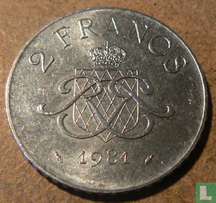 Monaco 2 francs 1981 - Afbeelding 1