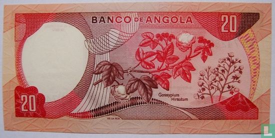Angola 20 Escudos 1972 - Image 2
