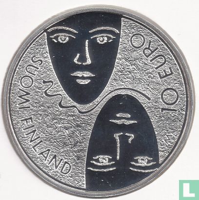 Finland 10 euro 2006 (PROOF) "Parliamentary reform - 100th anniversary of universal suffrage" - Afbeelding 2