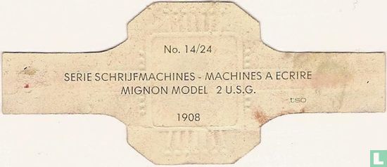 Mignon Model 2 U.S.G. 1908 - Afbeelding 2