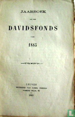 Jaarboek van het Davidsfonds voor 1885  - Afbeelding 1