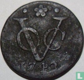 VOC 1 duit 1743 (Holland) - Afbeelding 1
