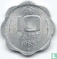 India 10 paise 1985 (Hyderabad) - Image 1