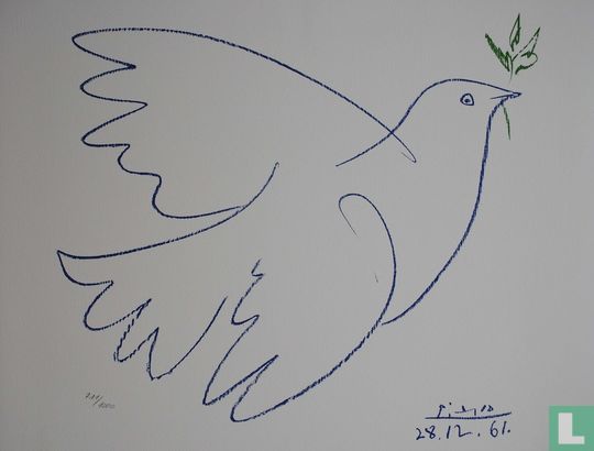 Blauwe duif – Colombe bleue - Afbeelding 1