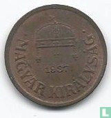 Hongrie 2 fillér 1937 - Image 1