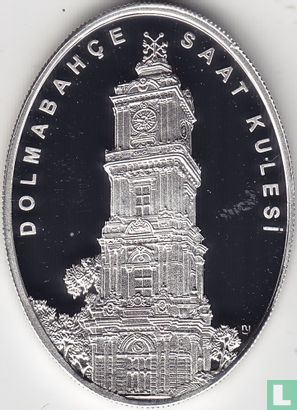 Turkije 50 türk lirasi 2012 (PROOF) "Dolmabahçe Palace Clock Tower" - Afbeelding 2