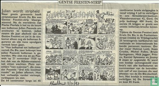 De Bie Erwin - Gentse Feesten-strip