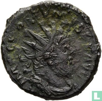 Empire gaulois, AE Antoninianus, 267 ap. J.-C., Postumus (SERAPI COMMITI AVG) - Image 2
