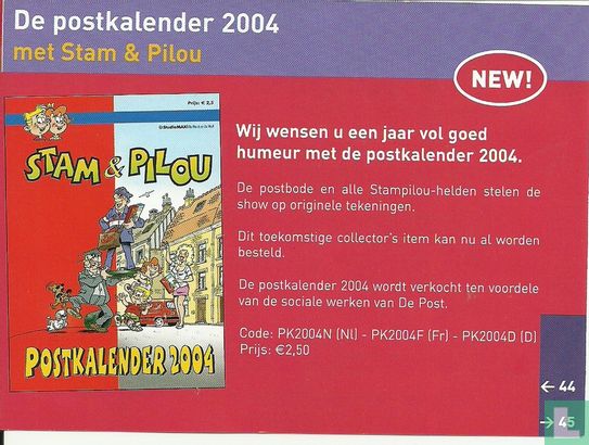 Stam & Pilou - Postkalender 2004