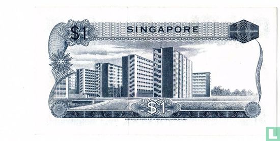 Singapour 1 dollar (Hon Sui Sen, sceau rouge) - Image 2