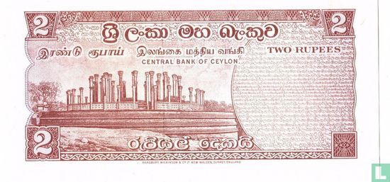 Ceylon 2 rupees 1972 - Image 2