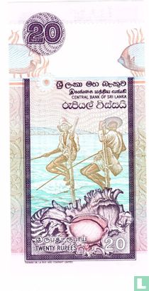 20 roupies Sri Lanka - Image 2
