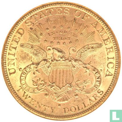 United States 20 dollars 1882 (S) - Image 2
