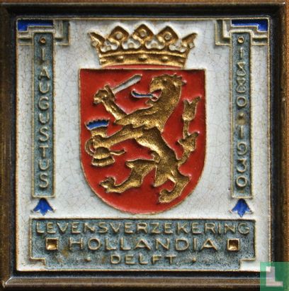 1 Augustus 1880-1930  Levensverzekering Hollandia Delft