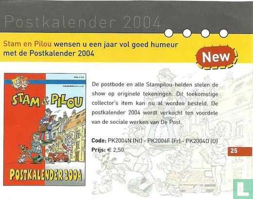 Stam & Pilou - Postkalender 2004
