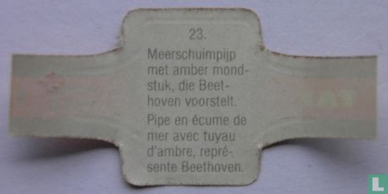 [Pfeife aus Meerschaum mit Bernstein-Mundstück, die Beethoven abbildet.] - Bild 2