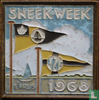 SNEEK-WEEK SCZ 1e prijs 1968 Sneker Zeil Club