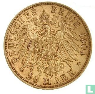 Pruisen 20 mark 1904 - Afbeelding 1