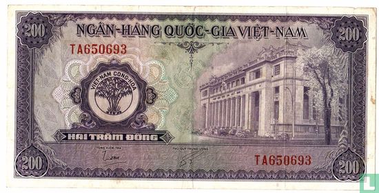 Viet Nam 200 dong 1958 - Image 1