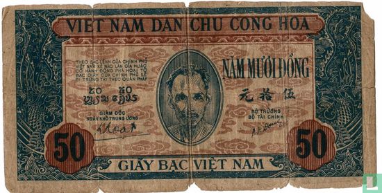 Viet Nam 50 dong 1947 - Image 1