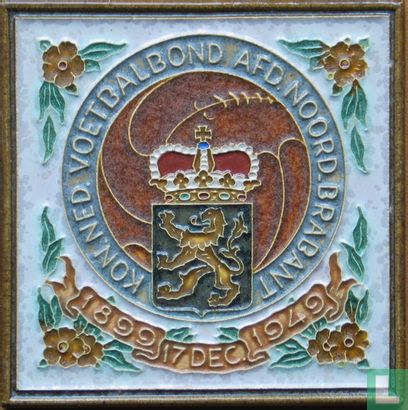 Koninklijke Nederlandse Voetbalbond  Kon. Ned. Voetbalbond Afd. Noord Brabant 1899 17 Dec. 1949 - Image 2