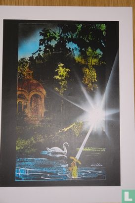 [without title] (Castle with Swan) - Image 1