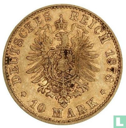 Württemberg 10 Mark 1878 - Bild 1