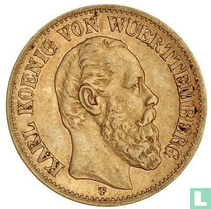 Württemberg 10 mark 1878 - Image 2