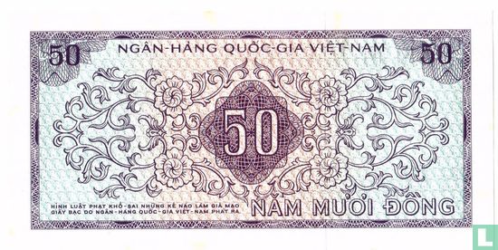Vietnam 50 dong 1966 - Afbeelding 2
