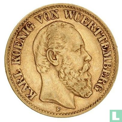 Württemberg 10 mark 1876 - Image 2