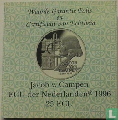 Nederland 25 ecu 1996 "Jacob van Campen" - Image 3