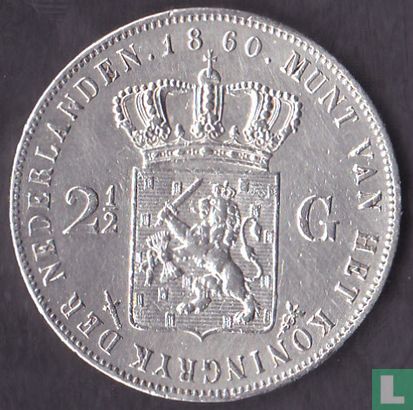 Pays-Bas 2½ gulden 1860 - Image 1