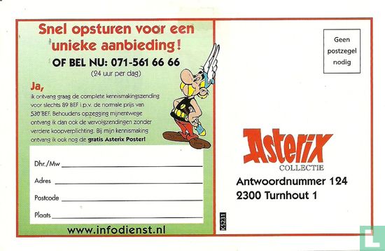 Asterix - Aanvraagkaart  - Image 2