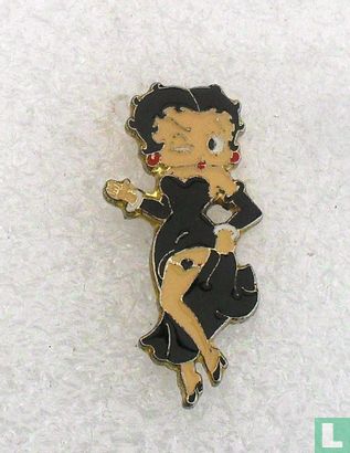 Betty Boop in zwarte jurk - Afbeelding 1