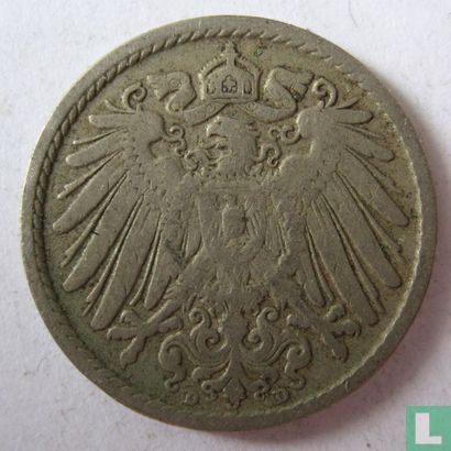 Duitse Rijk 5 pfennig 1893 (D) - Afbeelding 2