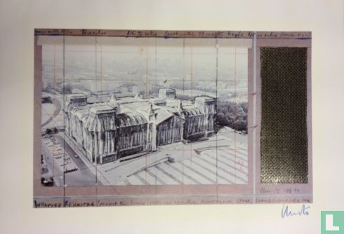 "Wrapped Reichstag: Project für Berlin/Platz der Republik, Reichstagplatz, Spree, Branderburger Tor, Christo 1986-94".