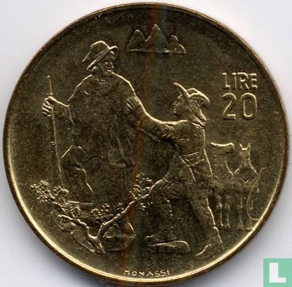 San Marino 20 lire 1972 - Image 2