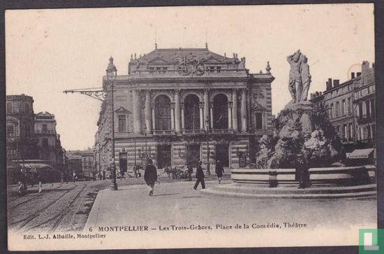 Montpellier, Les Trois Graces, Place de la Comédie, Théatre