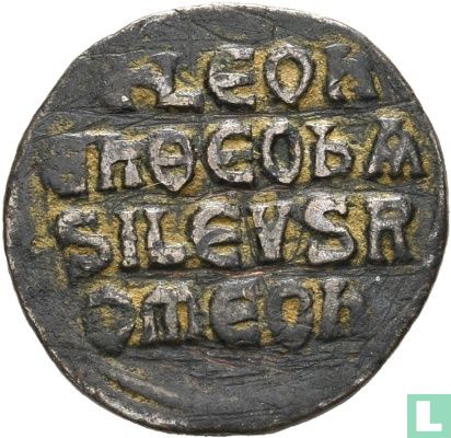 Byzantijnse Rijk  AE Follis, Leo VI, Constantinopel 886-912 n. Chr. - Afbeelding 2