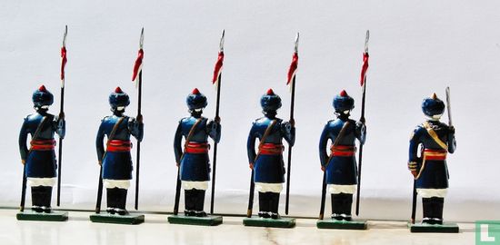 17th Bengal Lancers on foot at attention - Afbeelding 2