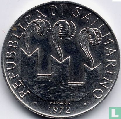 San Marino 10 lire 1972 - Image 1