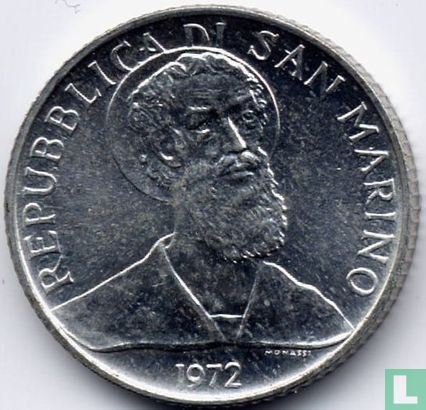 San Marino 2 lire 1972  - Image 1