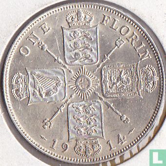 Verenigd Koninkrijk 1 florin 1914 - Afbeelding 1