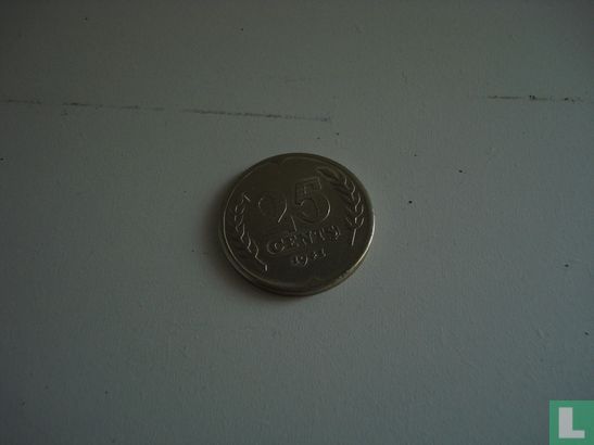 Naslag Nederland 25 cent 1941  - Image 1