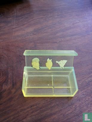 Kuifje plastic doosje geel  - Image 2
