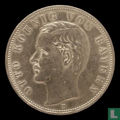 Beieren 5 mark 1904 - Afbeelding 2