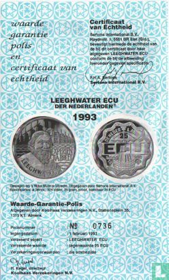 Nederland 25 ecu 1993 "Leeghwater" - Bild 3