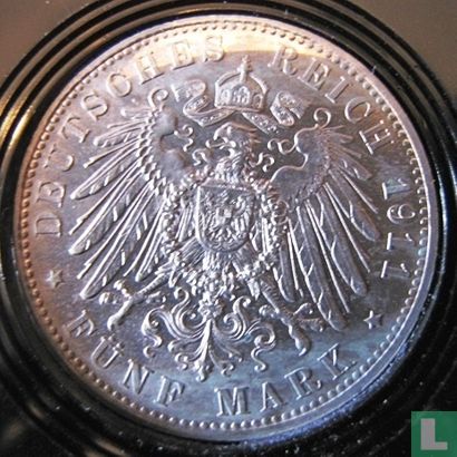Bayern 5 Mark 1911 "90th birthday of Prince regent Luitpold" - Bild 1