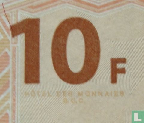 Kongo 10 Franken 2003 p-97A - Bild 3